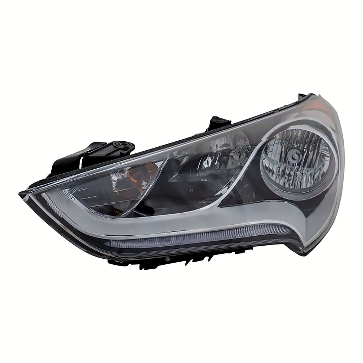 2012-2017 Hyundai Veloster Headlight Driver Side Non-Projection For Non-Turbo Model – Angle View (HY2502168)