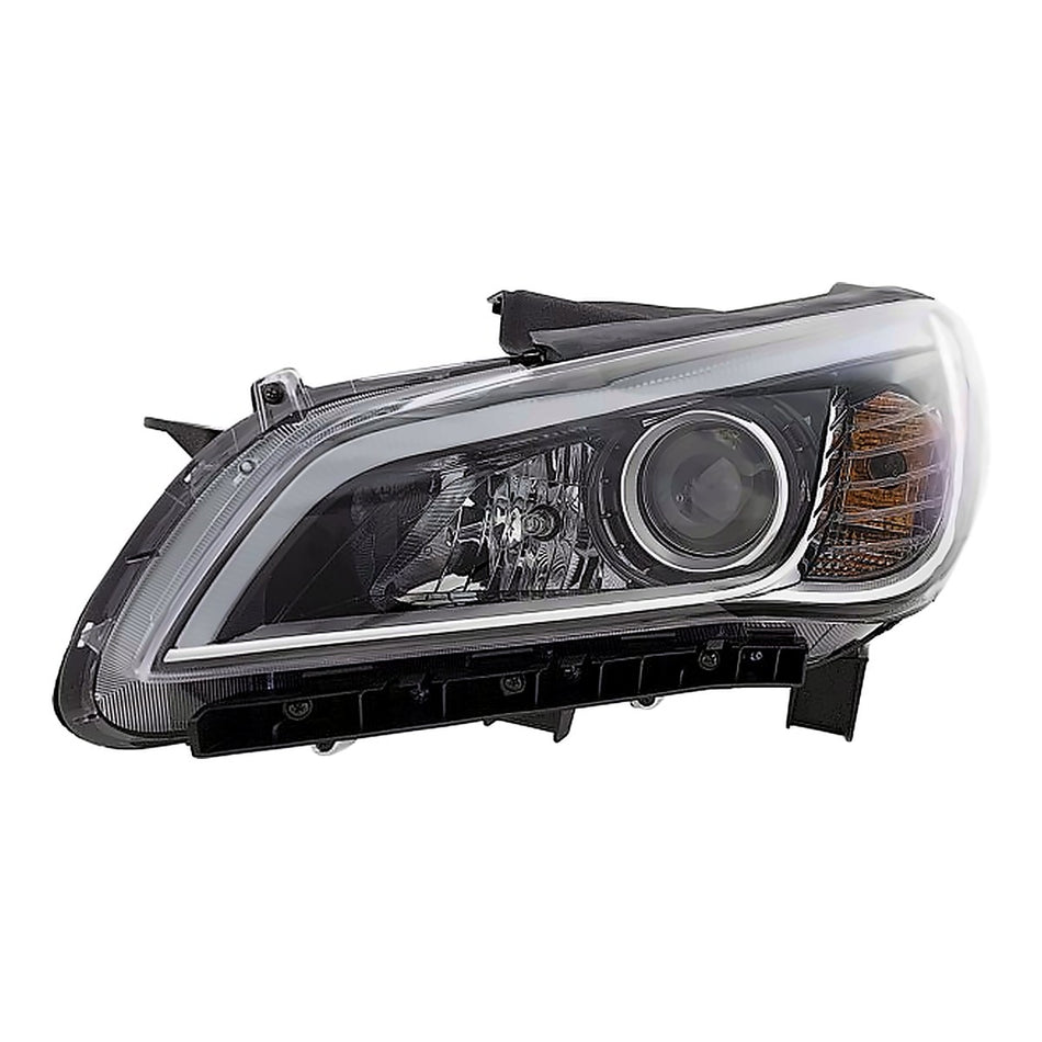 2015-2017 Hyundai Sonata Headlight Driver Side Halogen With Black Bezel/Chrome Trim/Sonata 15-17/Sport/Limited16-17 – Side View (HY2502183)