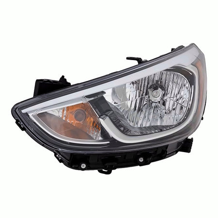 2015-2017 Hyundai Accent Sedan Headlight - side angle, Part HY2502192