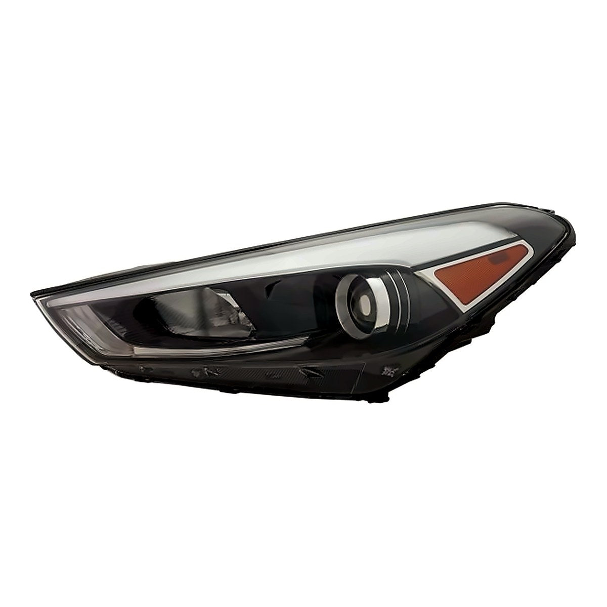 2016-2018 Hyundai Tucson Headlight Driver Side Halogen With Led – Side View (HY2502200)