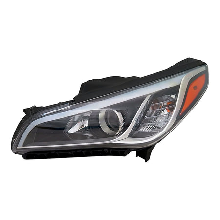 2016-2017 Hyundai Sonata Headlight Driver Side Halogen Se/Eco – Front View (HY2502201)