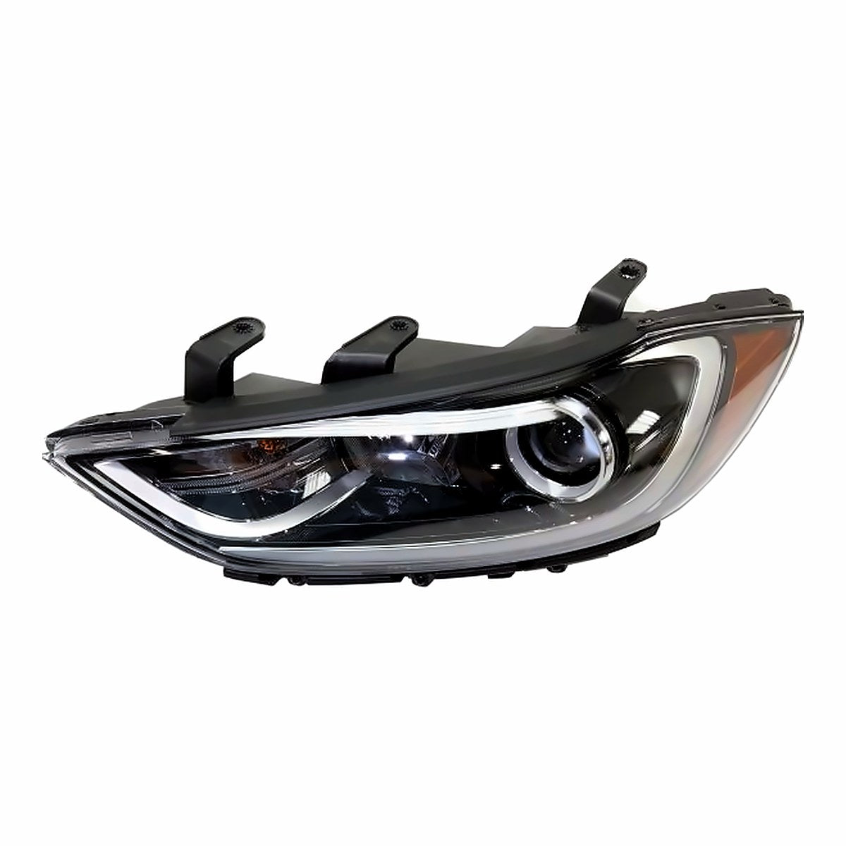 2017-2018 Hyundai Elantra_Sedan Headlight Driver Side Halogen Use With Drl In Bumper Usa Built – Detail View (HY2502210)