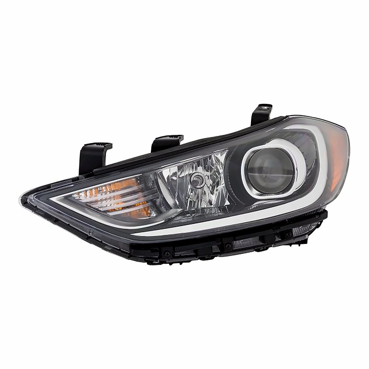 2017-2018 Hyundai Elantra_Sedan Headlight Driver Side Hid With 7Pin Connector 2.0L – Front View (HY2502226)