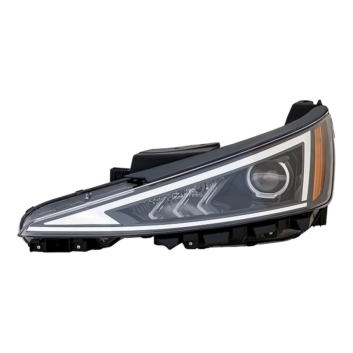 2019-2020 Hyundai Elantra_Sedan Headlight Driver Side Halogen Without Led Drl Us Built – Front View (HY2502233)