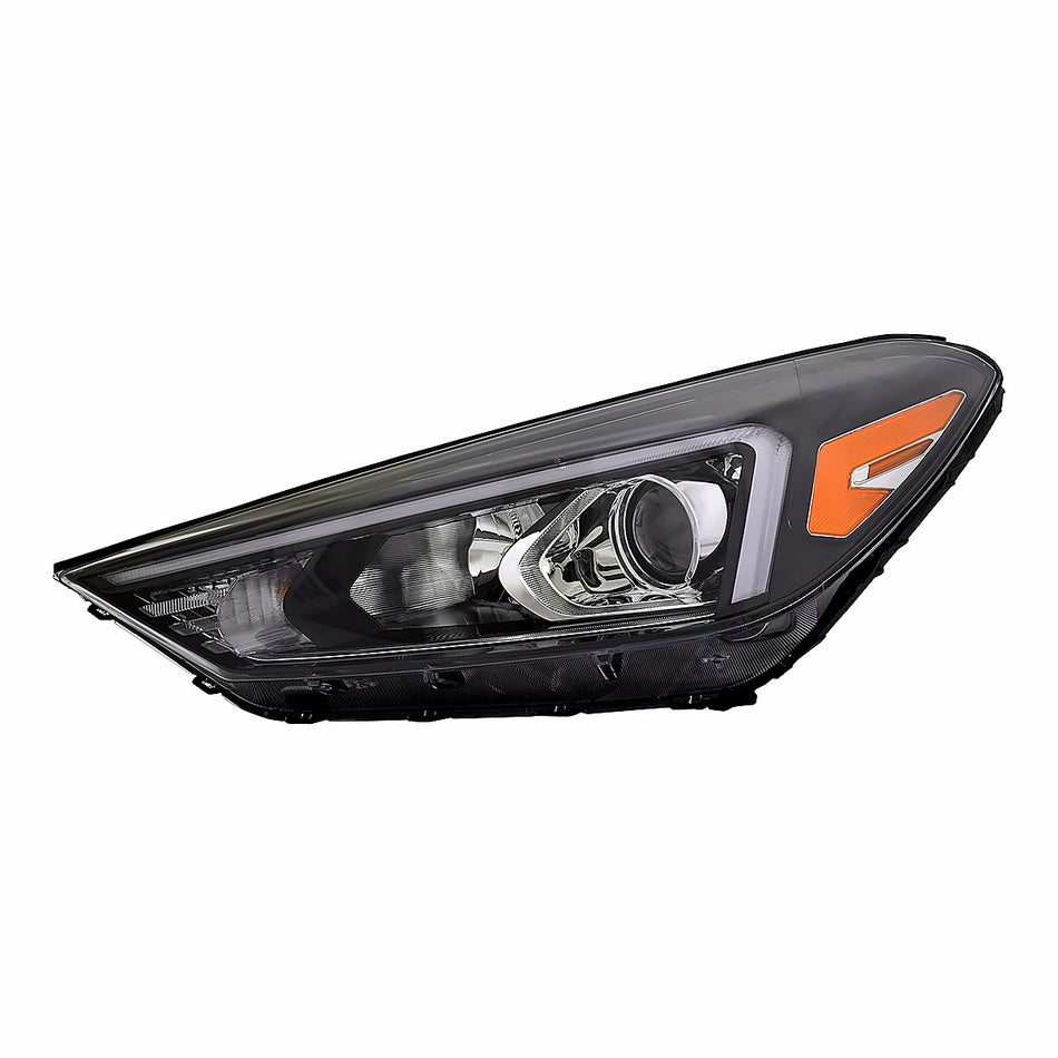 2019-2021 Hyundai Tucson Headlight Driver Side Halogen With Led Position Lamp – Front View (HY2502235)