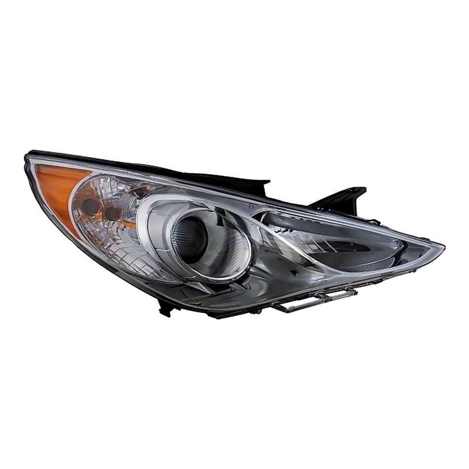 2011-2014 Hyundai Sonata Headlight Passenger Side Chrome Bezel (Se/Ltd) – Side View (HY2503157)