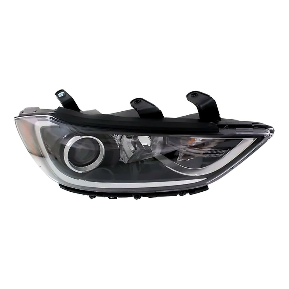 2017-2018 Hyundai Elantra_Sedan Headlight Passenger Side Halogen Without Drl Se Model Korea Built – Side View (HY2503203)
