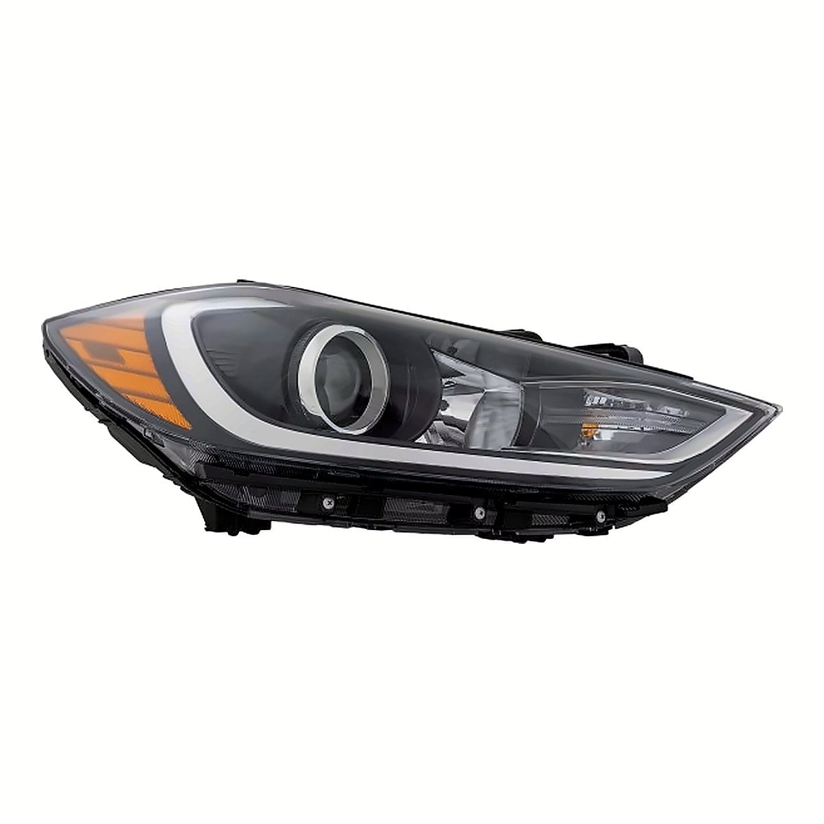 2017-2018 Hyundai Elantra_Sedan Headlight Passenger Side Halogen Usa Built Without Drl – Front View (HY2503206)
