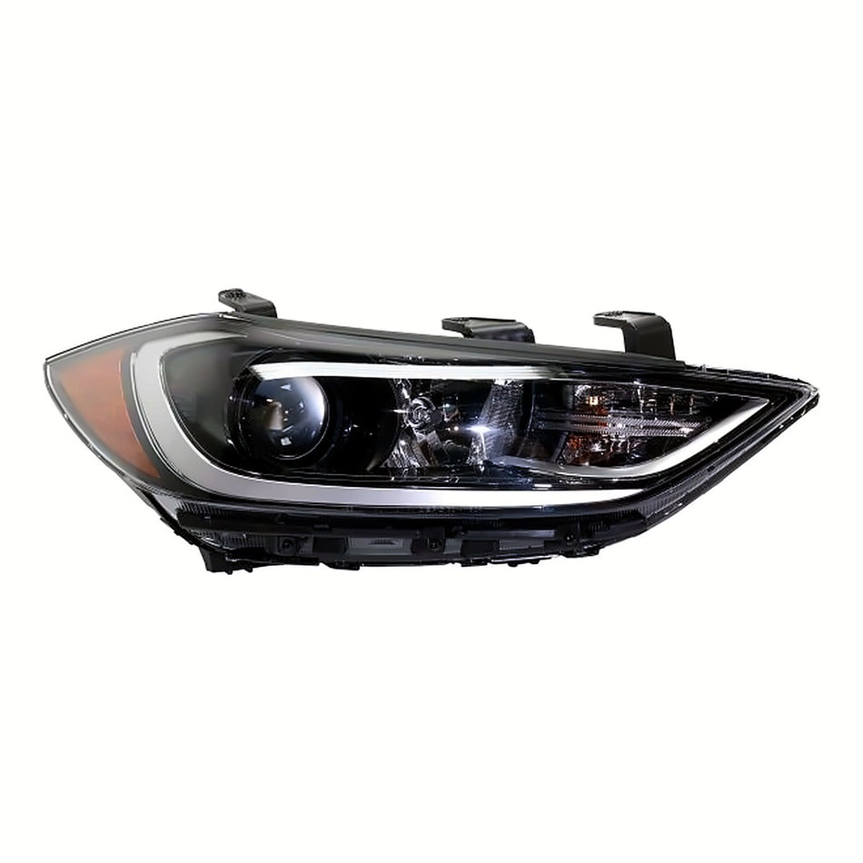 2017-2018 Hyundai Elantra_Sedan Headlight Passenger Side Halogen Use With Drl In Bumper Usa Built – Front View (HY2503210)