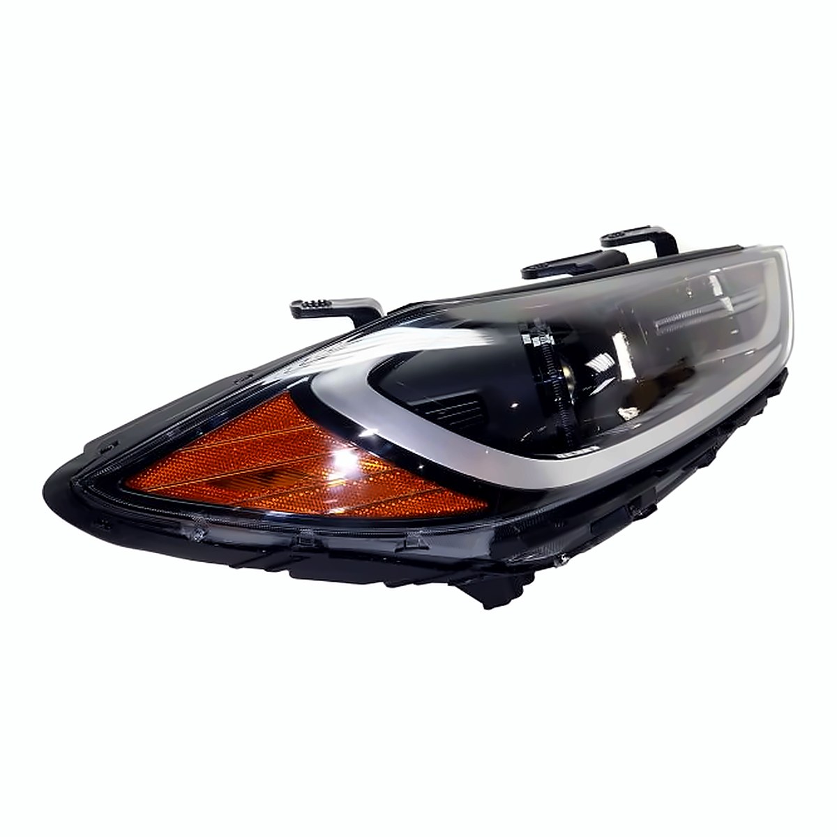 2017-2018 Hyundai Elantra_Sedan Headlight Passenger Side Halogen Use With Drl In Bumper Usa Built – Angle View (HY2503210)