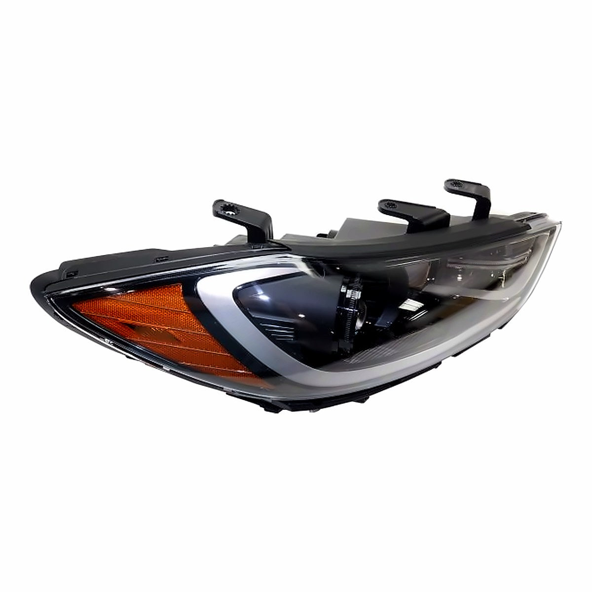 2017-2018 Hyundai Elantra_Sedan Headlight Passenger Side Halogen Use With Drl In Bumper Usa Built – Detail View (HY2503210)