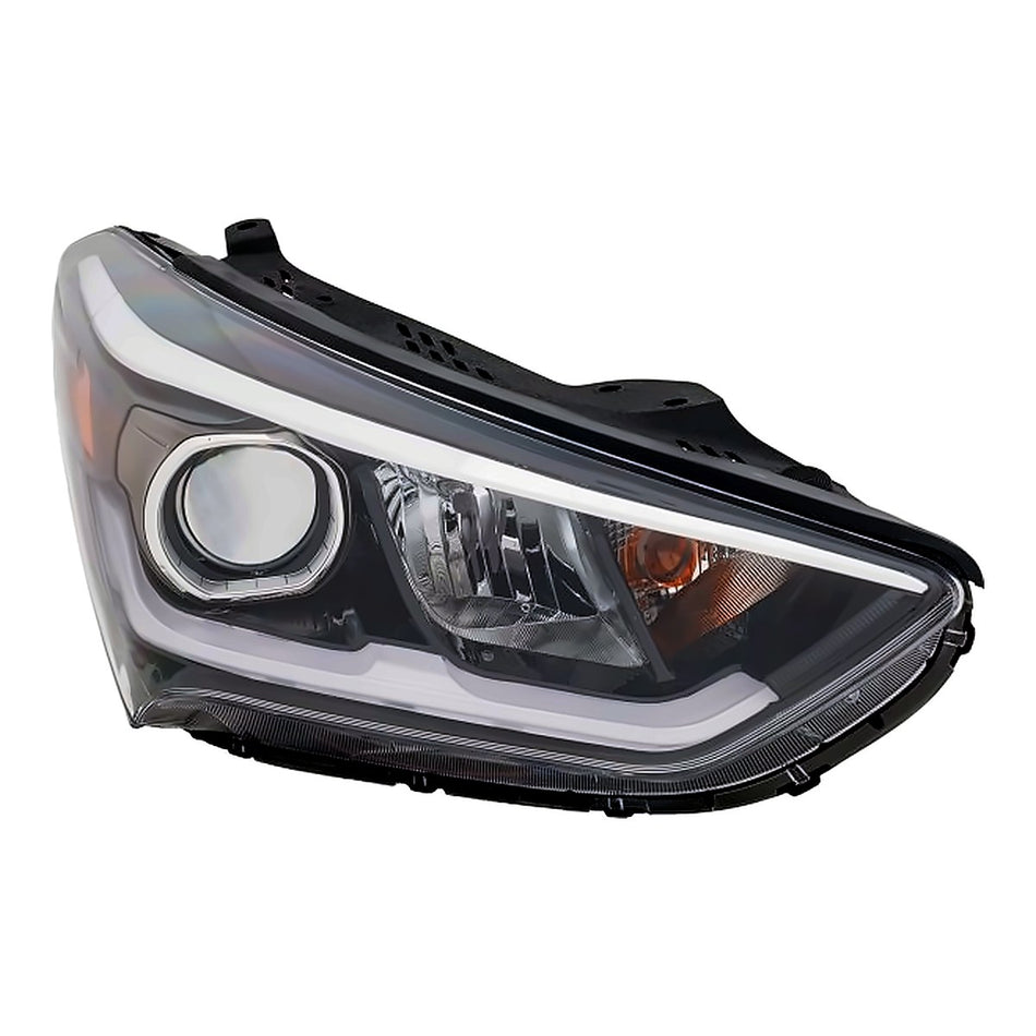 2017-2018 Hyundai Santa_Fe Headlight Passenger Side Halogen Without Sport – Side View (HY2503211)