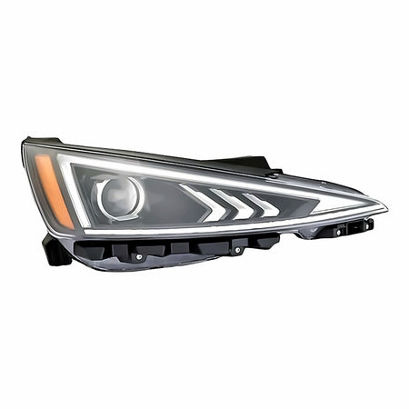 2019-2020 Hyundai Elantra_Sedan Headlight Passenger Side Halogen With Led Drl Fits Us/Korea Built – Front View (HY2503240)