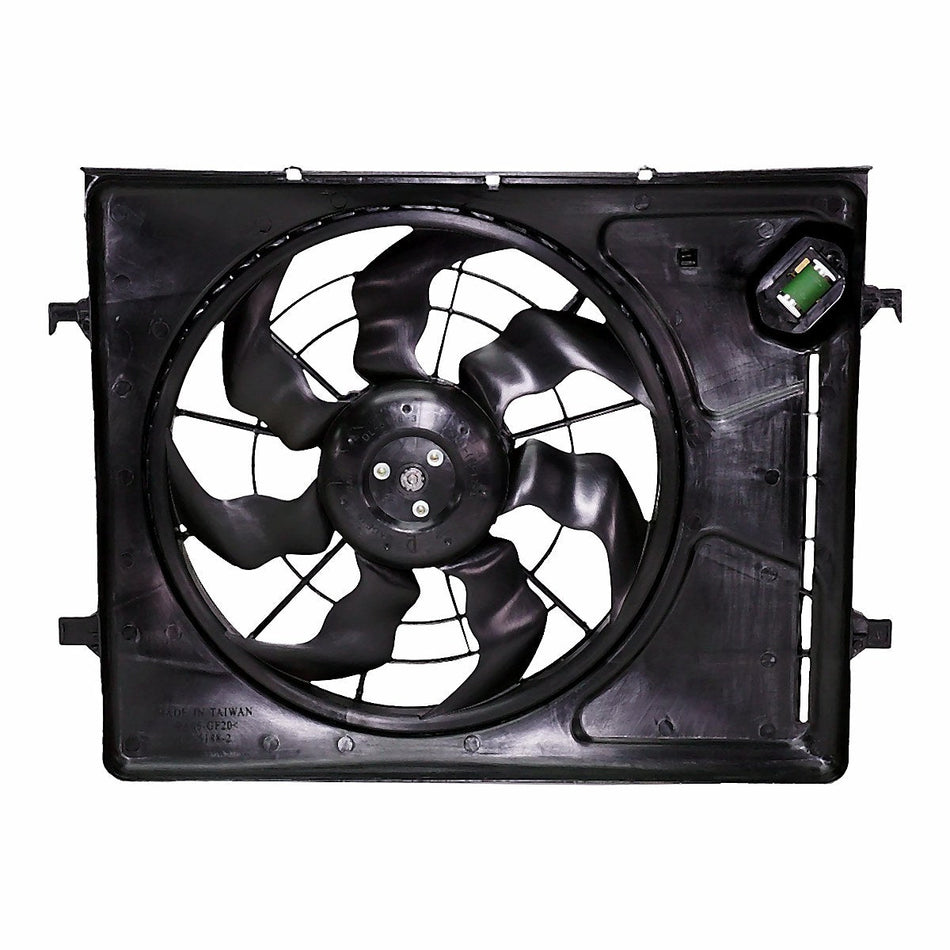 2007-2010 Hyundai Elantra Cooling Fan - side angle, Part HY3115120