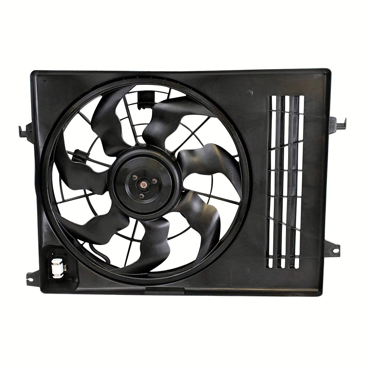 2011-2014 KIA Sportage Cooling Fan - side angle, Part HY3115137