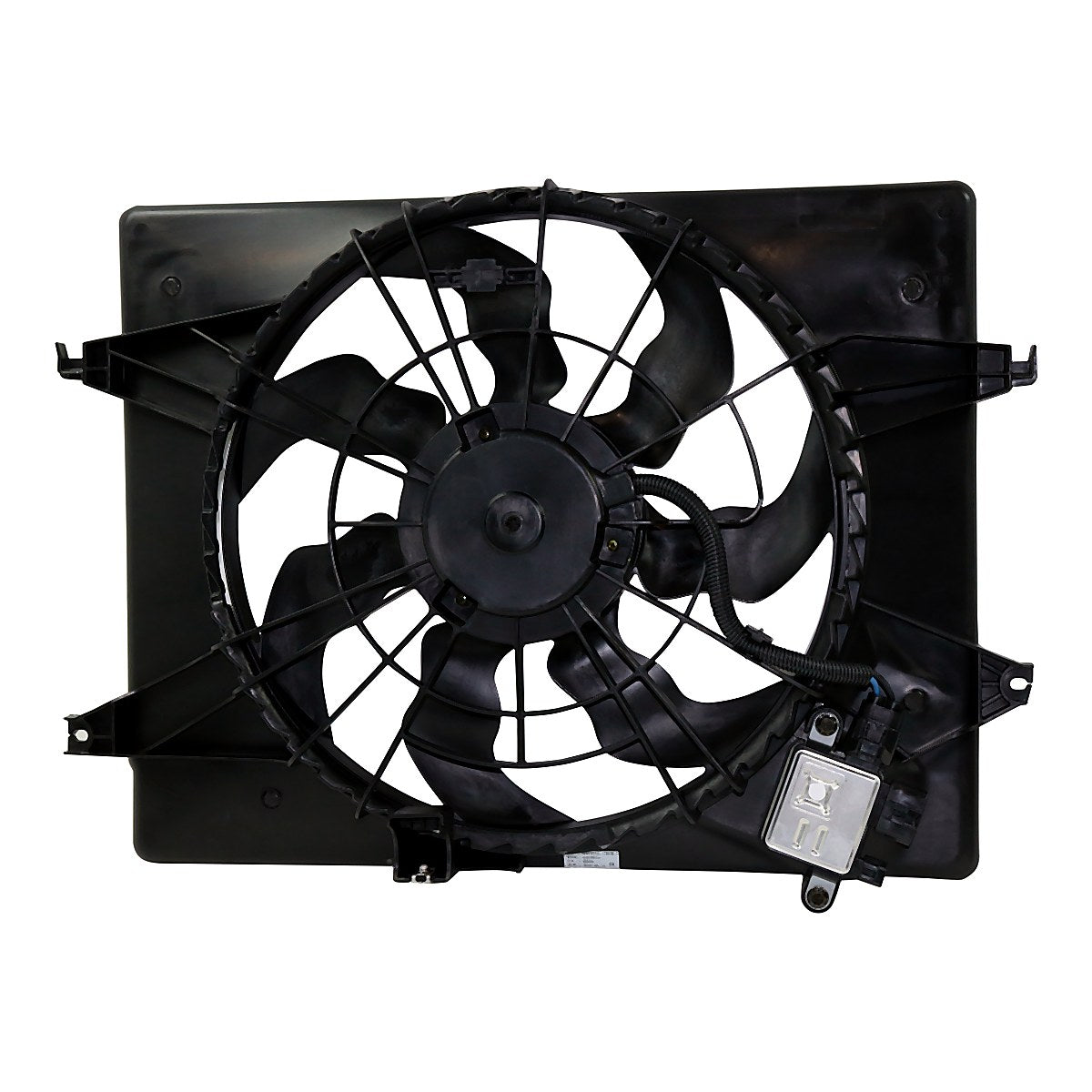 2013-2015 Hyundai Sonata Hybrid Cooling Fan - side angle, Part HY3115149
