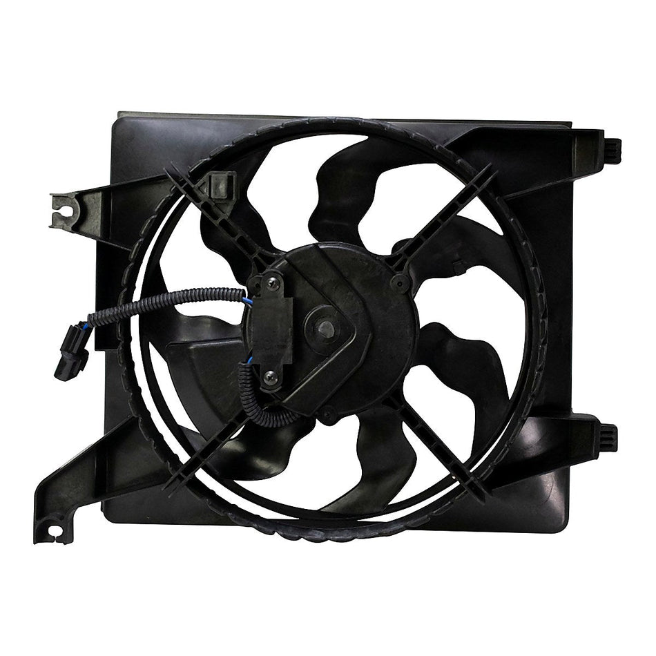 2006-2011 Hyundai Accent Sedan A/C Fan - side angle, Part HY3120100