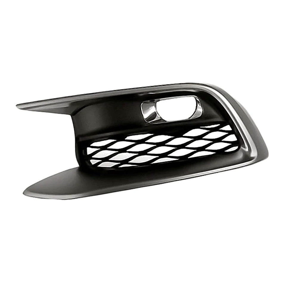 2016-2017 Infiniti Qx60 Fog Light Bezel Front Driver Side Textured Black With Satin Chrome Frontame – Front View (IN1038109)