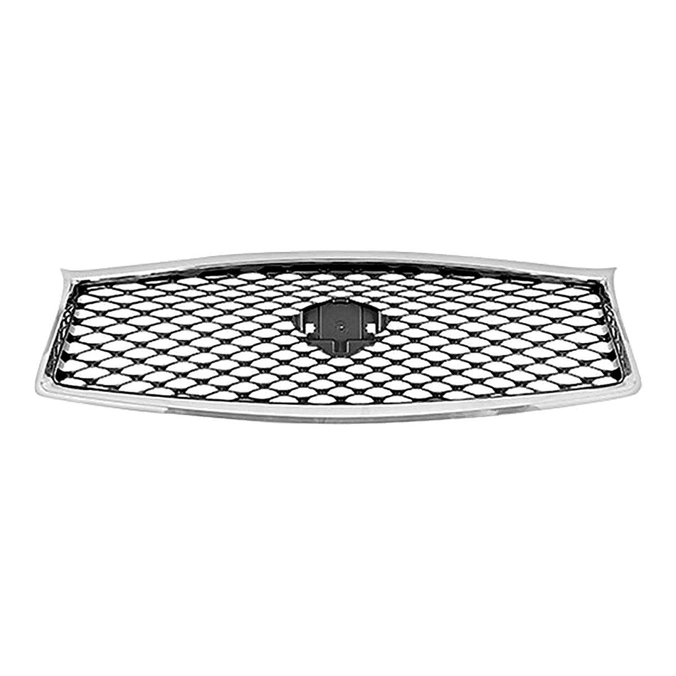 2014-2017 Infiniti Q50_Sedan Grille Without Around View Mirror Gray/Black With Chrome Frontame – IN1200118