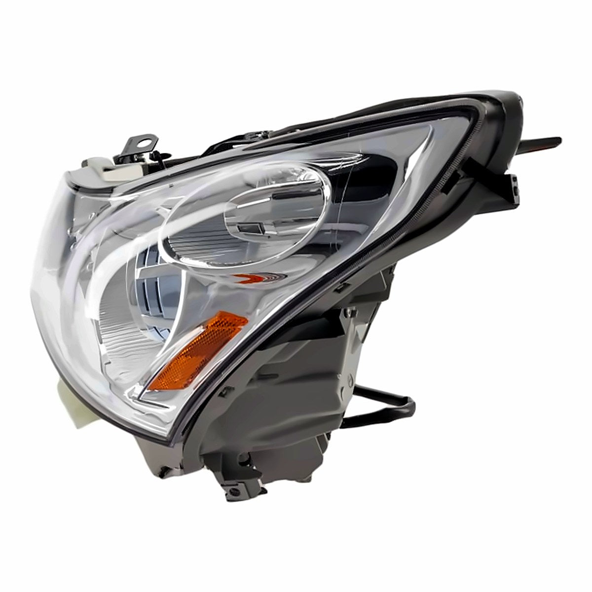 2007-2008 Infiniti G35_Sedan Headlight Driver Side Without Tech – Angle View (IN2502137)