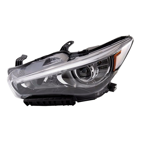 2014-2017 Infiniti Q50_Sedan Headlight Driver Side Hid Without Eco Pkg Without Adapt – Front View (IN2502157)