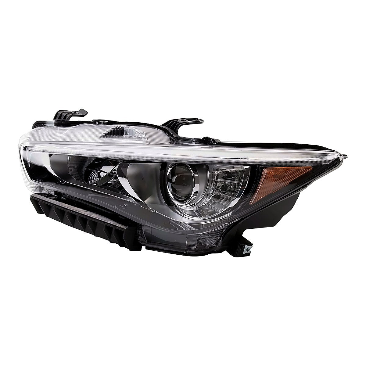 2014-2017 Infiniti Q50_Sedan Headlight Driver Side Hid Without Eco Pkg Without Adapt – Angle View (IN2502157)