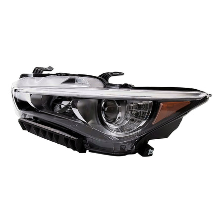 2014-2017 Infiniti Q50_Sedan Headlight Driver Side Hid Without Eco Pkg Without Adapt – Angle View (IN2502157)