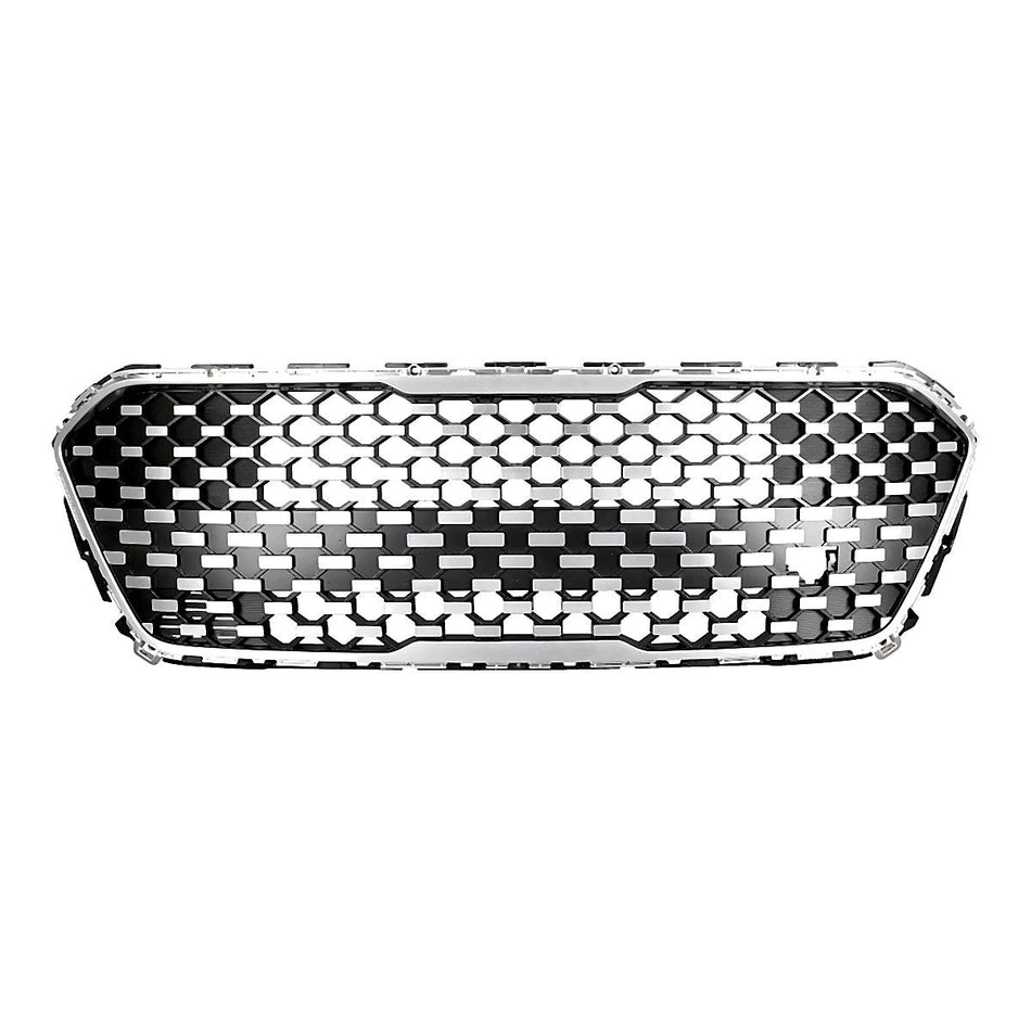 2023-2025 Kia Soul Grille Front Black / Silver With Chrome Frontame Ex Model – KI1036201