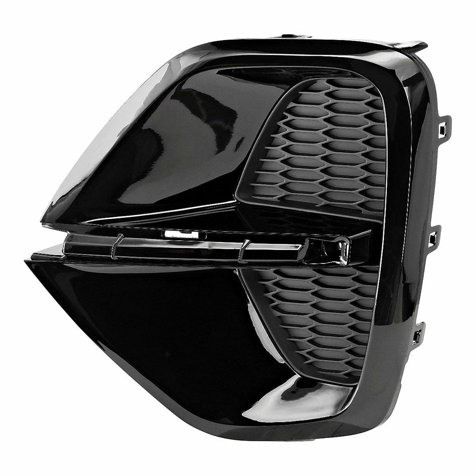 2020-2022 Kia Sportage Fog Light Cover Front Driver Side Ptd Black Finish Front Wheel Drive – Front View (KI1038151)