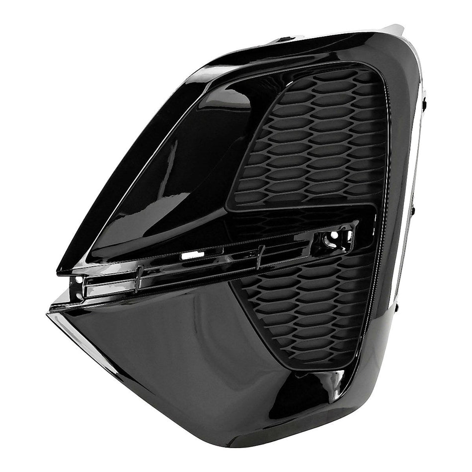 2020-2022 Kia Sportage Fog Light Cover Front Driver Side Ptd Black Finish Front Wheel Drive – Side View (KI1038151)