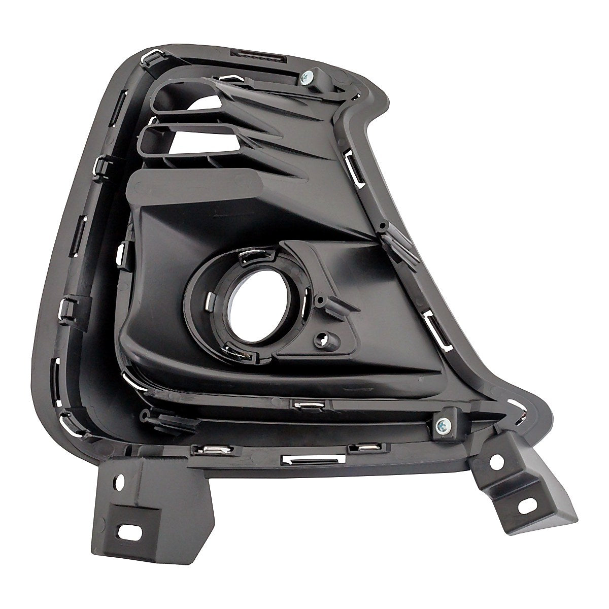 2019-2020 Kia Sorento Fog Light Bezel Front Passenger Side Dark Gray With Chrome Molding Use With Halogen Fogs Sx/Sx Ltd/Ex Models – Back View (KI1039149)