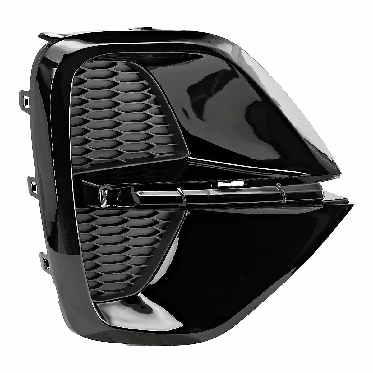 2020-2022 Kia Sportage Fog Light Cover Front Passenger Side Ptd Black Front Wheel Drive – Front View (KI1039151)