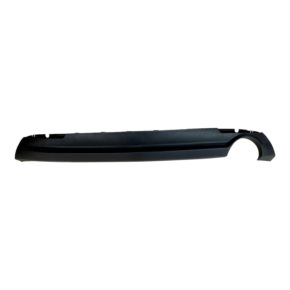 2010-2013 Kia Forte Bumper Rear Lower Matte-Black With Right Side Exhaut Hole (Sx )_KI1115101-5