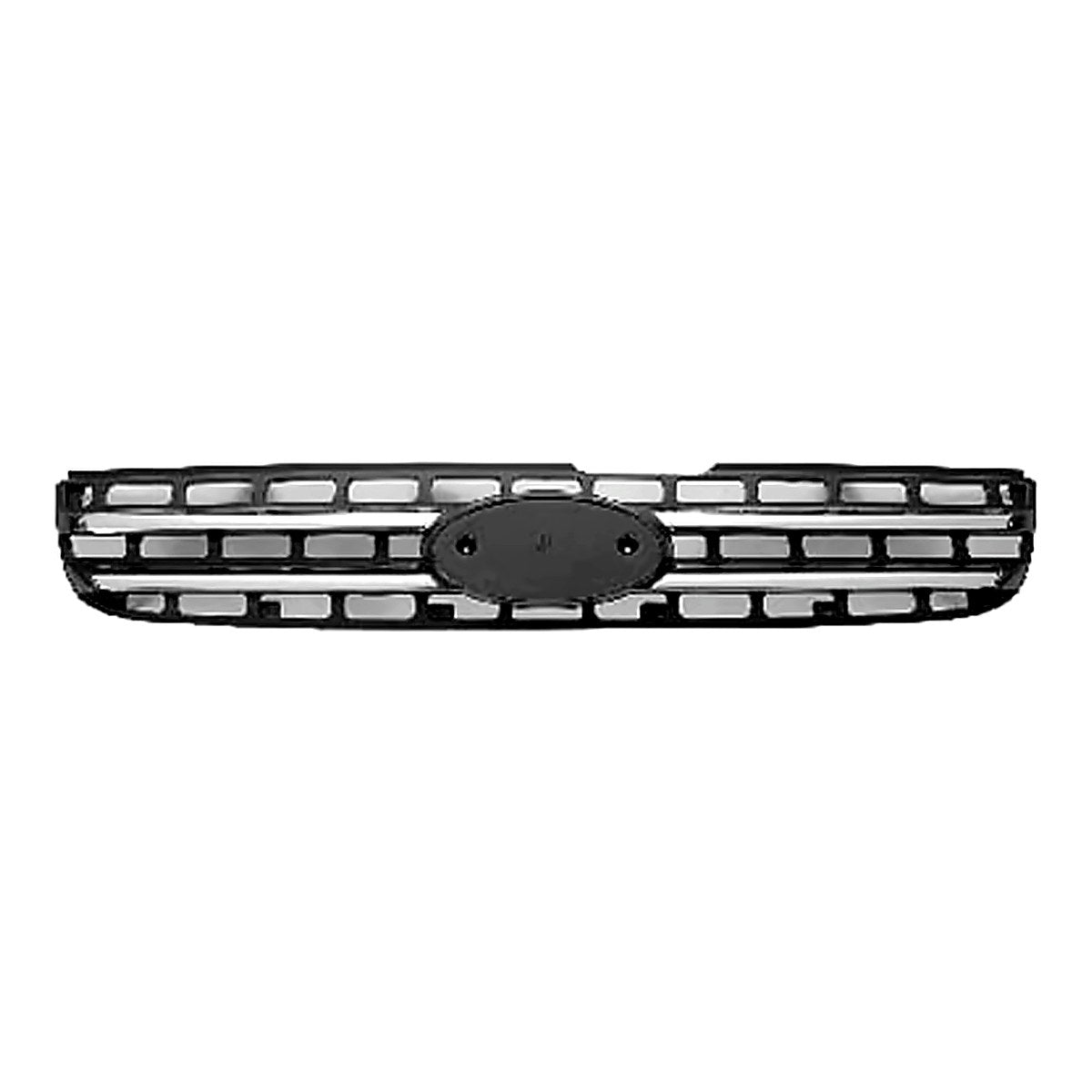 2005-2008 Kia Sportage Grille Chrome Gray – Front View (KI1200128)