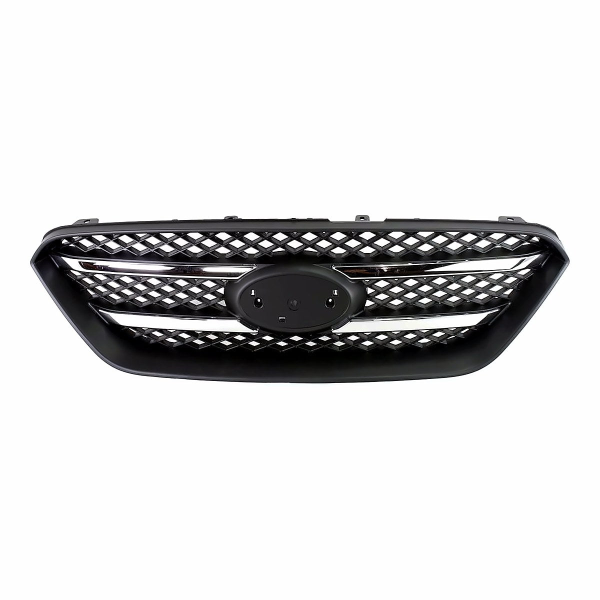 2007-2010 Kia Rondo Grille Chrome/Black – Front View (KI1200131)
