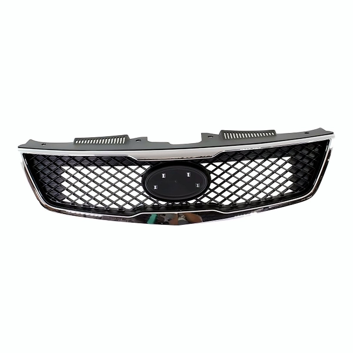 2010 Kia Forte Grille Black With Chrome Moulding Sdn – Front View (KI1200139)