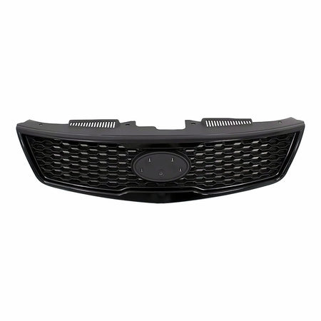2010-2013 Kia Forte_Koup_(Coupe) Grille Matt-Black Partial Painted Silver Gray (Koup) – Front View (KI1200142)