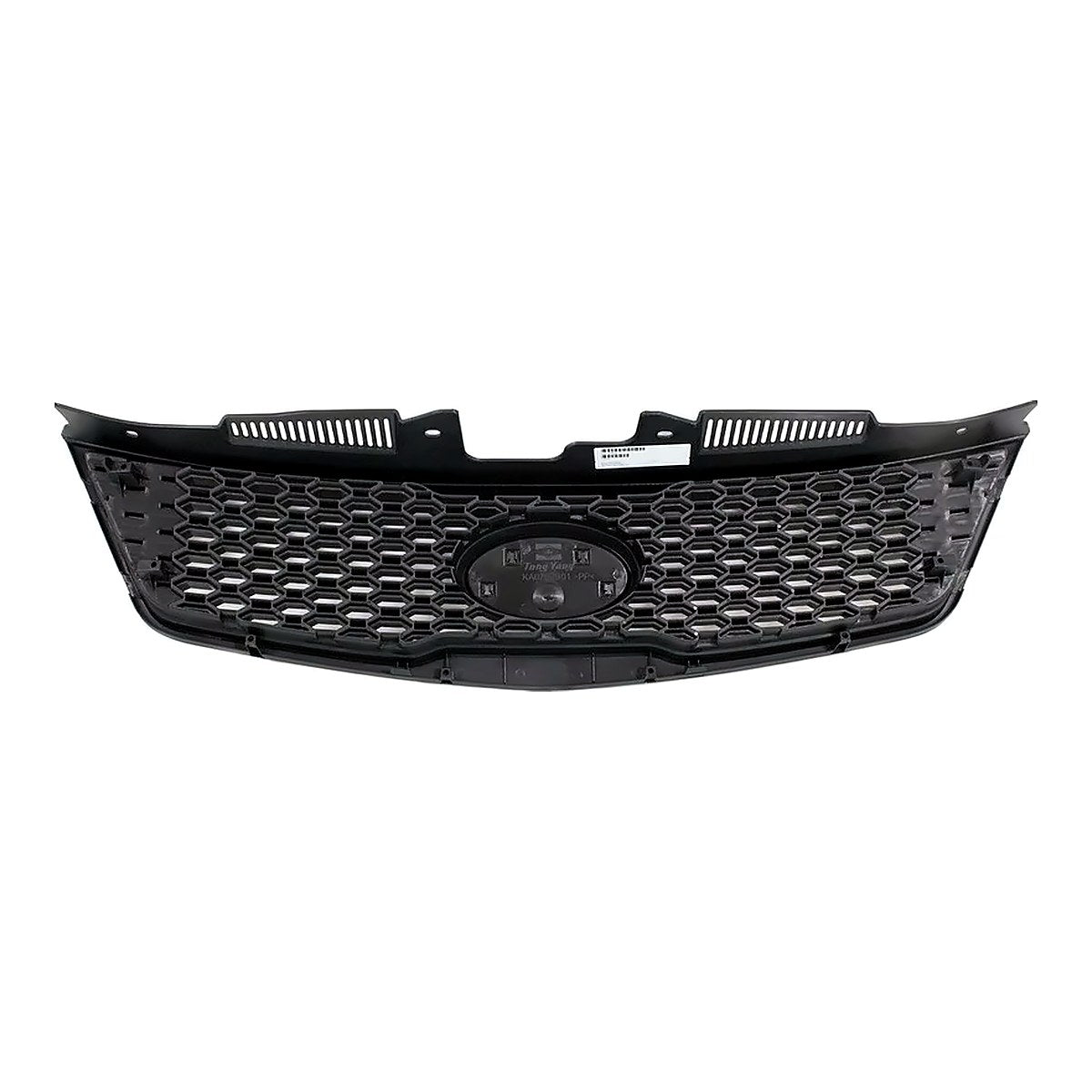 2010-2013 Kia Forte_Koup_(Coupe) Grille Matt-Black Partial Painted Silver Gray (Koup) – Back View (KI1200142)