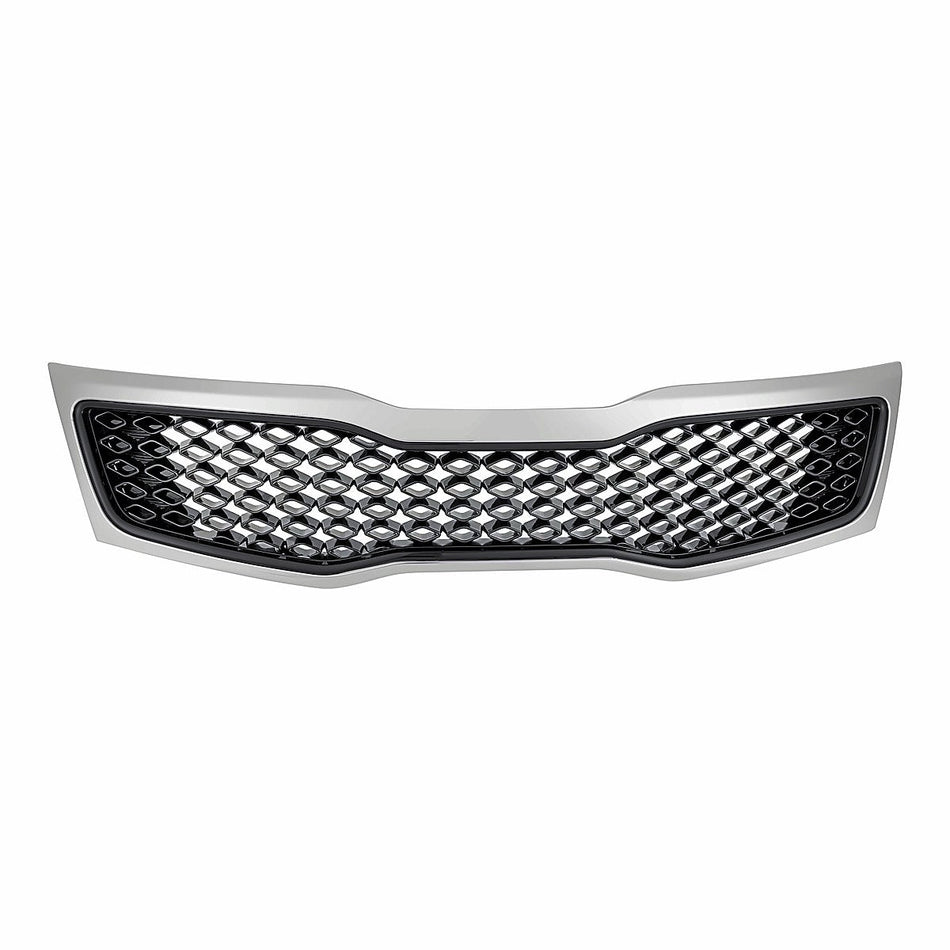 2011-2013 Kia Optima Grille With Chrome Moulding For Korea Built Ex And Lx Models – Front View (KI1200143)