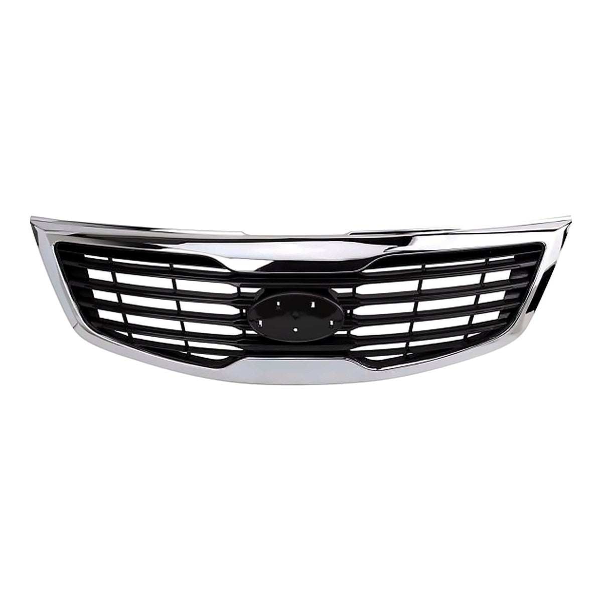 2011-2013 Kia Sportage Grille Paint Silver Gray With Chrome Mldg – Front View (KI1200147)