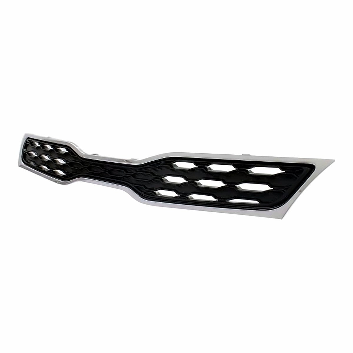 2012-2015 Kia Rio_Hatchback Grille Upper Chrome/Black With Fog Light Hole Type – Side View (KI1200152)