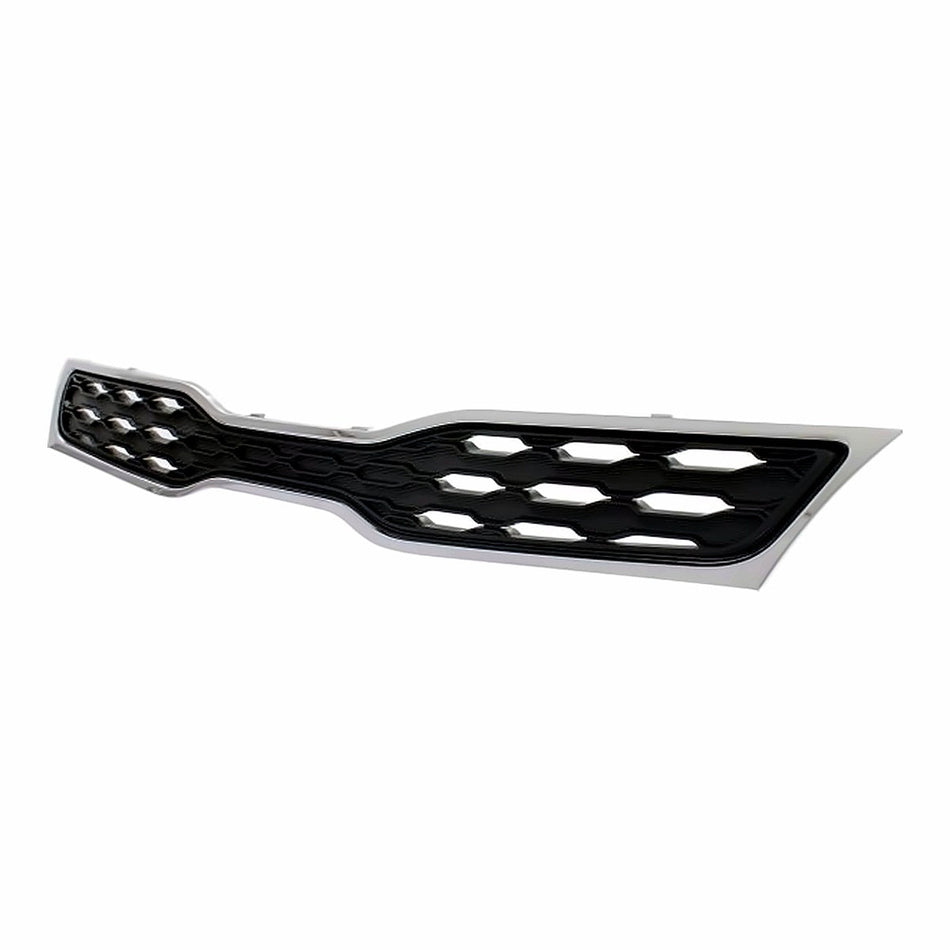 2012-2015 Kia Rio_Hatchback Grille Upper Chrome/Black With Fog Light Hole Type – Side View (KI1200152)