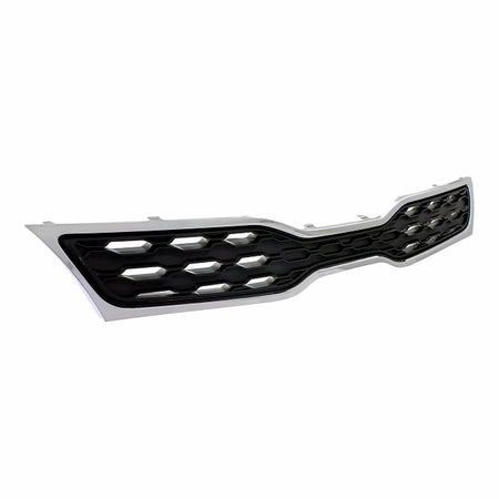 2012-2015 Kia Rio_Hatchback Grille Upper Chrome/Black With Fog Light Hole Type – Side View (KI1200152)