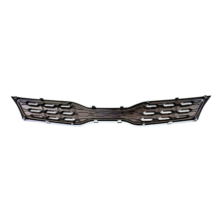 2012-2015 Kia Rio_Hatchback Grille Upper Chrome/Black With Fog Light Hole Type – Back View (KI1200152)