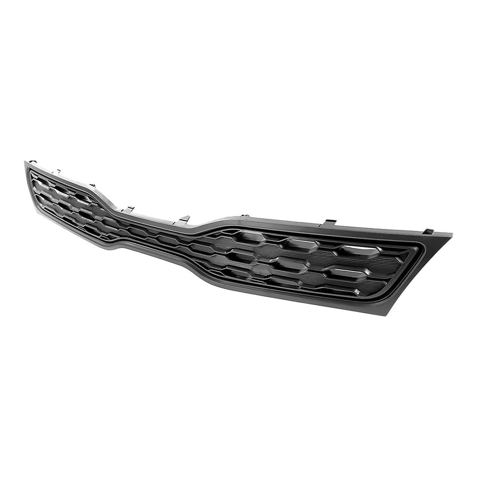 2012-2015 Kia Rio_Hatchback Grille Upper Matte-Black Without Fog Light Type – Side View (KI1200153)