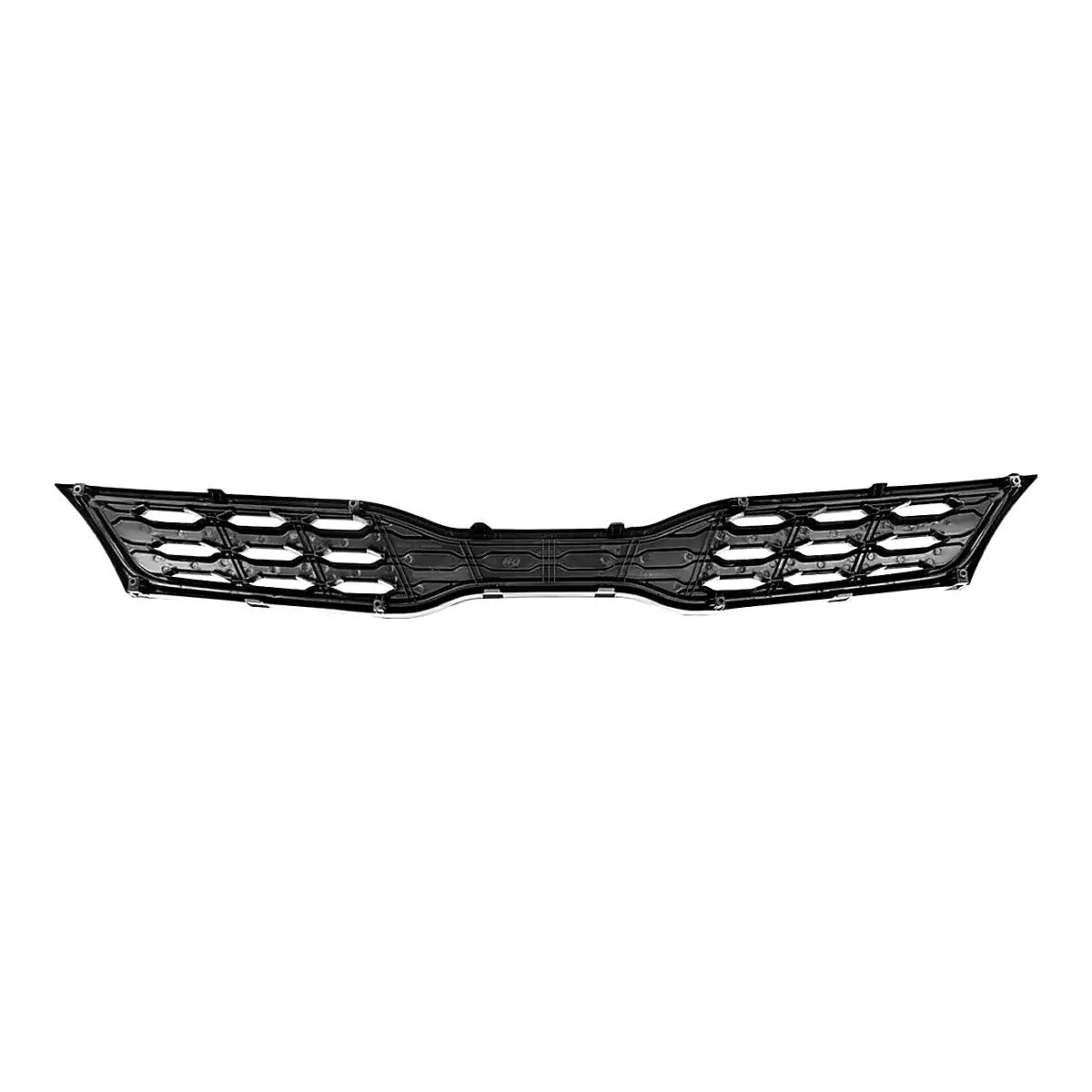 2012-2015 Kia Rio_Hatchback Grille Upper Matte-Black Without Fog Light Type – Back View (KI1200153)
