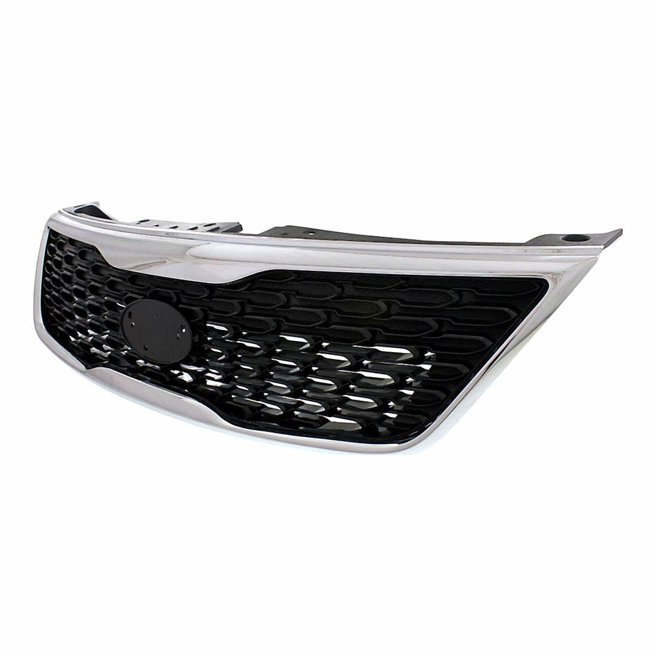 2014-2015 Kia Sorento Grille Painted Black With Chrome Moulding – KI1200155-2