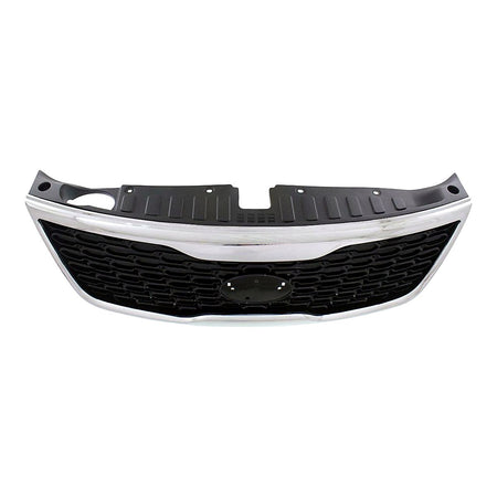 2014-2015 Kia Sorento Grille Painted Black With Chrome Moulding – KI1200155-4