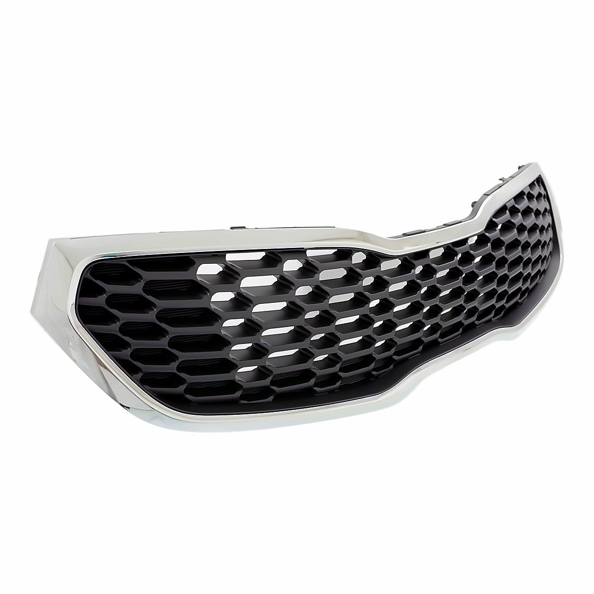 2014-2016 Kia Forte Grille Painted Dark Silver With Chrome Moulding For Ex – Side View (KI1200156)