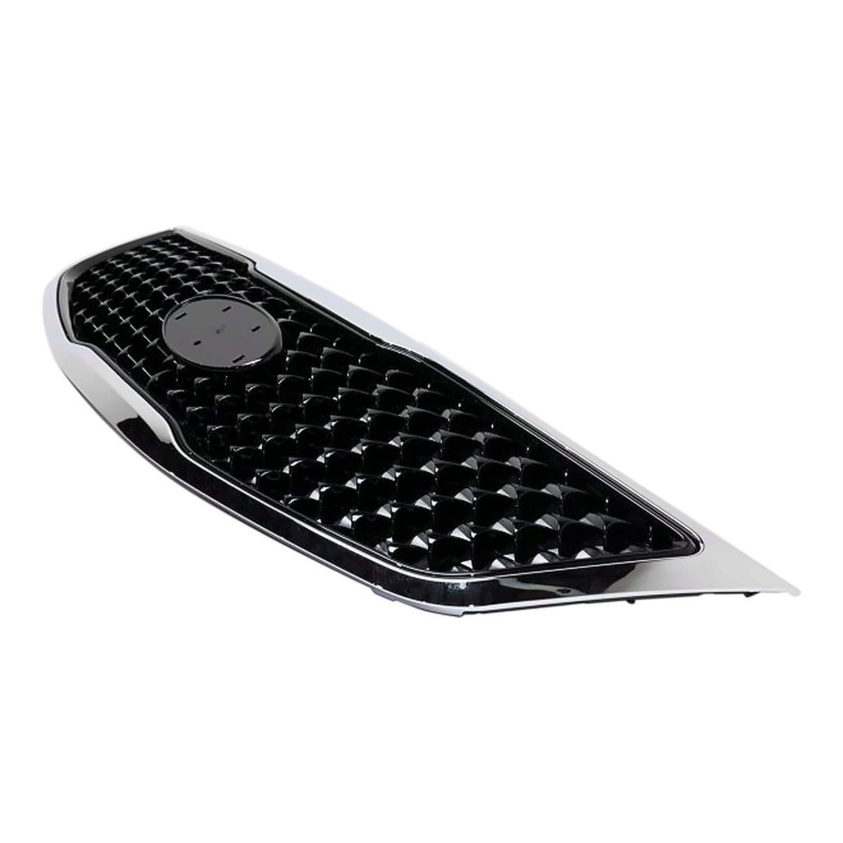 2014-2016 Kia Sportage Grille With Chrome Moulding 2.4L Painted Black – Side View (KI1200162)